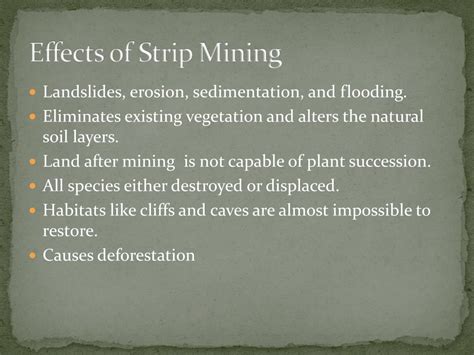 Image result for Strip Mining Effects