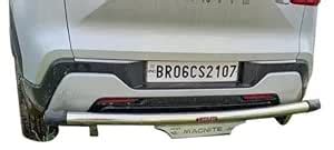 I.C.G Stainless Steel Rear Bumper Protector Magnite Verify Your MODLE ...