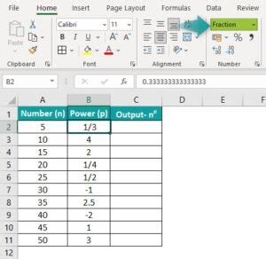 Writing Power Functions in Excel 的图像结果
