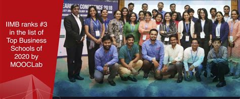 IIMB ranks 3 in the list of Top Business Schools of 2020