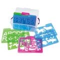 Essential Learning Products Stencil Mill, 24 Pieces In Plastic Box ...