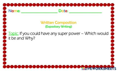 Expository Writing online activity for 5-6 | Live Worksheets