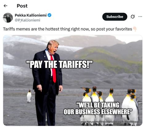 Trump Tariff Meme