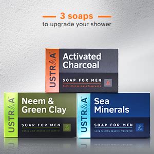 Buy Ustraa Rebel Cologne Soap with Oak & Walnut, 3 x 125 gm | Triple ...