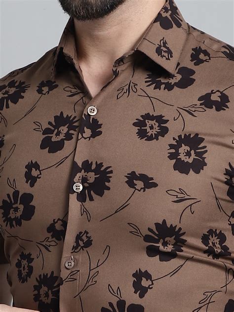 Men's Floral Printed Formal Shirt – Indian Needle