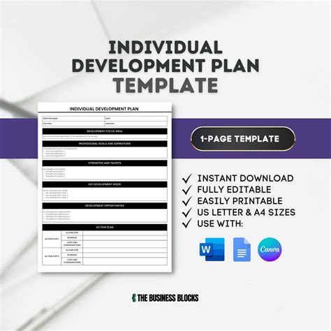 Image result for Individual Development Plan Template
