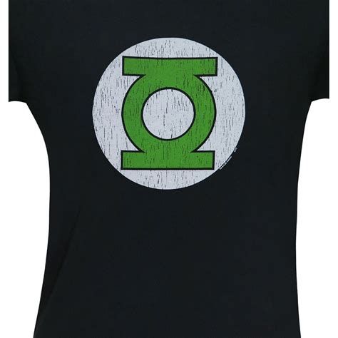 Green Lantern Corps Distressed Black Men's T-Shirt