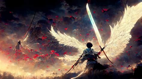 anime, cinematic, wings, AI art | 4096x2304 Wallpaper - wallhaven.cc