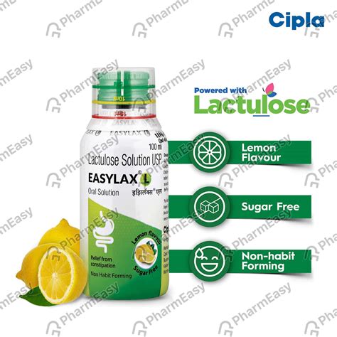 Easylax L 10 GM/15ML Oral Solution (100): Uses, Side Effects, Price ...