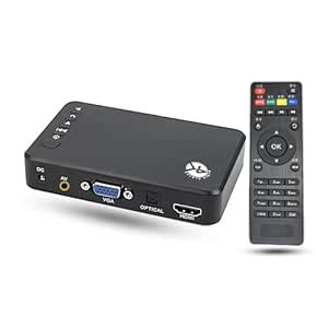 Octec 4K Ultra HD Media Player | HDMI VGA AV Output | USB & SD Card ...