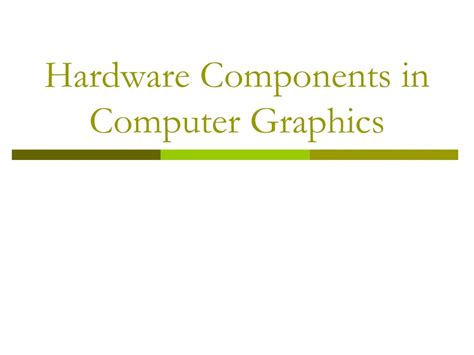 Image result for Components of Computer Graphics