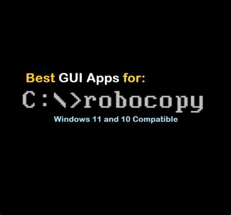 Image result for Windows Robocopy GUI