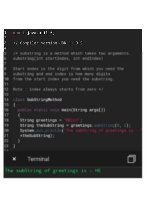Image result for Substring Method in Java