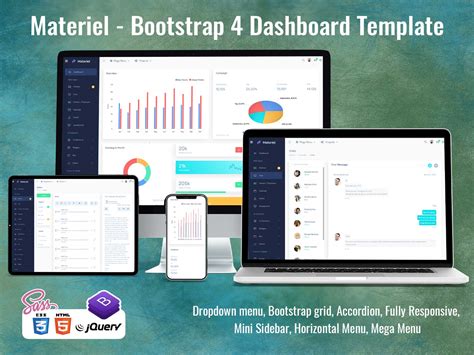 Image result for Bootstrap 4 Dashboard UI