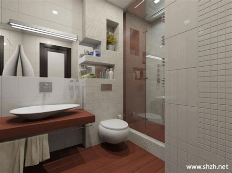 现代简约卫生间马桶台盆淋浴房-上海装潢网