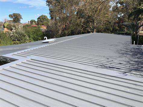 Flat Metal Roof