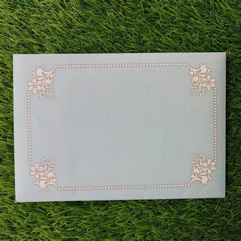 Wedding Card Blue Invitation Window