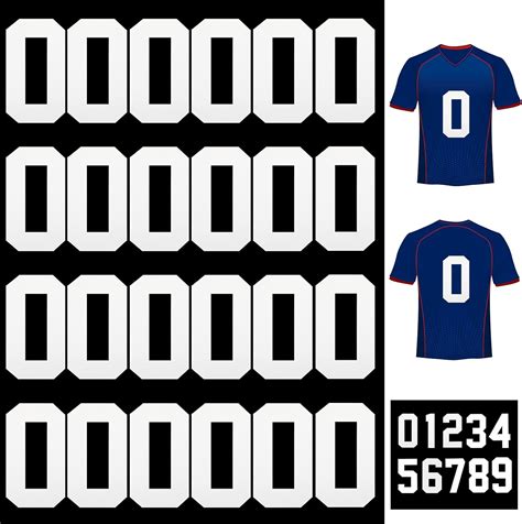 Buy 25 Pieces Iron on Numbers Heat Transfer Numbers 8 Inch Iron on ...