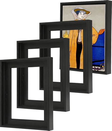 Amazon.com - VAREIHNAZ 4 Pack Canvas Floater Frame for 9"x12" Canvas ...