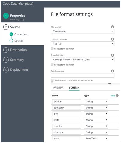 Azure Data/Factory Copy Data Mapping 的图像结果
