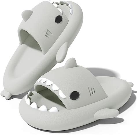 Buy Azelf Cloud Shark Slides Men Women Summer Slippers Non-Slip Beach ...