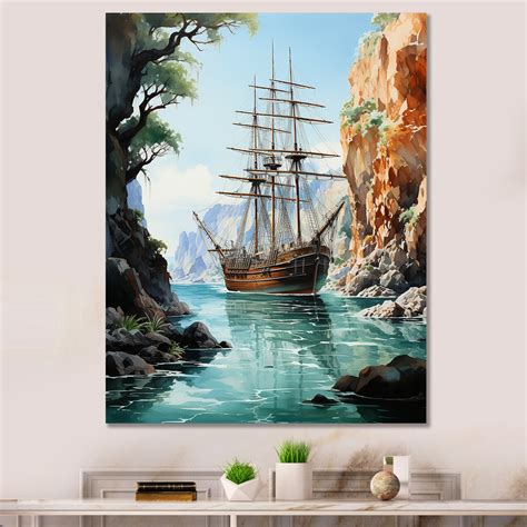 Breakwater Bay Isle Of Illusion Pirate Boat I - Pirate Wall Decor ...
