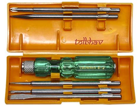 Edox Taparia Combination Screw Driver Set 812 with Neon Bulb Flat ...