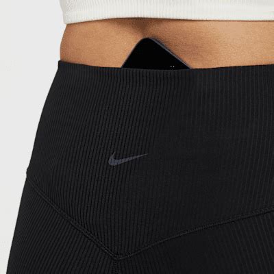 Nike Zenvy Rib Women's Gentle-Support High-Waisted Flared Leggings. Nike IN
