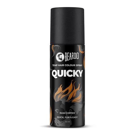 Beardo Quicky Temp Hair Color Spray Raw Copper- Hair Color For Men ...