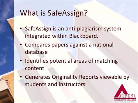 Blackboard SafeAssign | PPTX