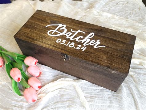 Wooden Wine Box - Time Capsule Box - Wedding Decor by Perryhill Rustics ...