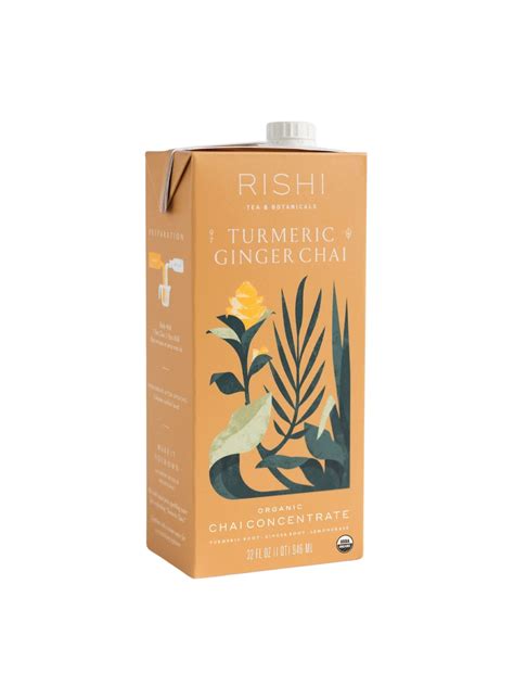 Rishi Organic Turmeric Ginger Chai Concentrate – Caffe Ibis Wholesale ...