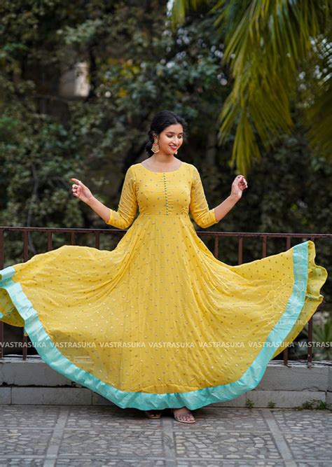 Mint Yellow Long Dress – Vastrasuka