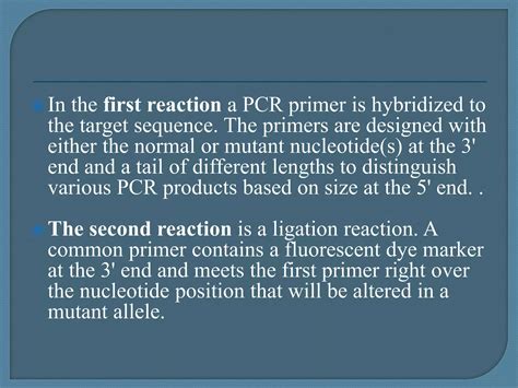 Oligonucleotide ligation assay | PPTX