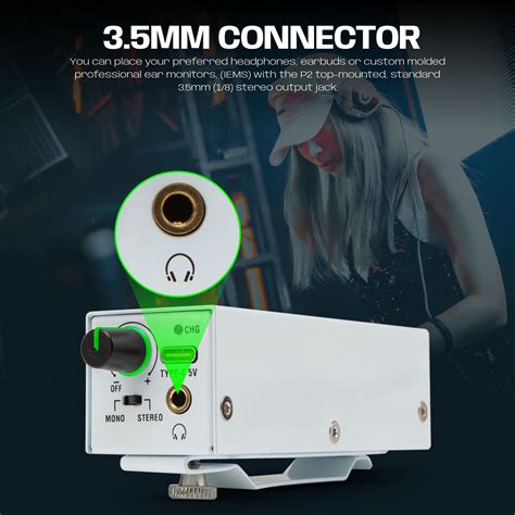 Behringer In Ear Monitor P2 Portable IEM Headphone Amp - XLR/TRS Input ...