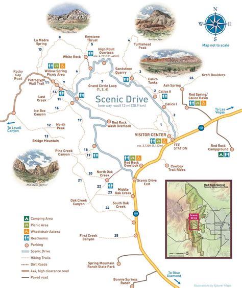 Red Rock Canyon National Conservation Area - Hiking Trails, Map & Tours