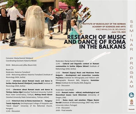 Research of music and dance of Roma in the Balkans, Knez Mihailova 36 ...
