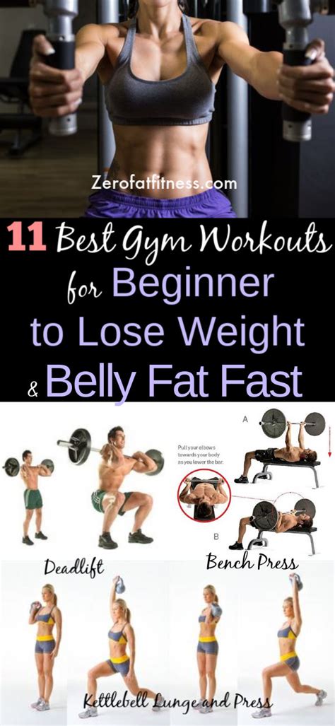 11 Best Gym Workouts for Beginners to Lose Weight and Belly Fat Fast