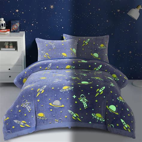 Amazon.com: Kaleido Space Twin Comforter Set with Sheets - 5 Pieces ...