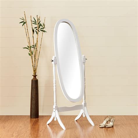 Buy Cheval Solid Wood Standing Mirror - White from Home Centre at just ...