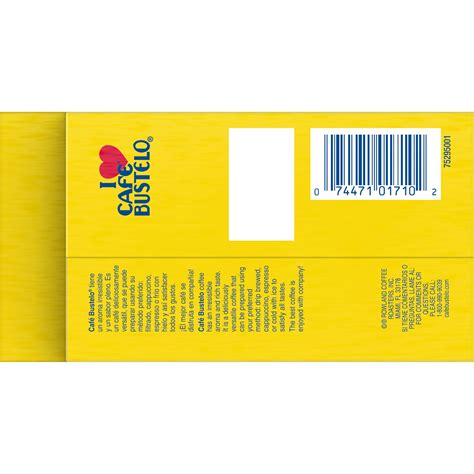 Café Bustelo Ground Coffee, Dark Roast, 6-Ounce Brick – Beauty ...