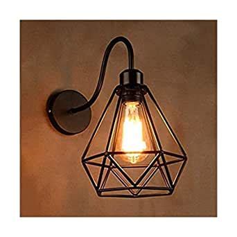 Areezo Metal Diamond Cadge Wall Light Sconce Lamp, with Filament (Bulb ...