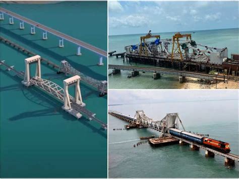 Pamban bridge: India’s first vertical lift Indian Railways bridge nears ...