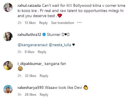 Fans React To Kangana Ranaut's First Look Of Chandramukhi 2