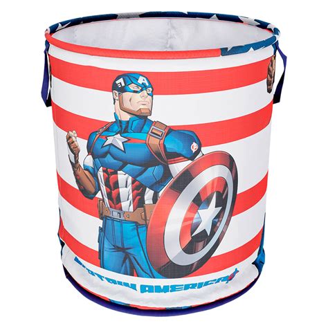 Kuber Industries Marvel Captain America Print Round Laundry Basket ...