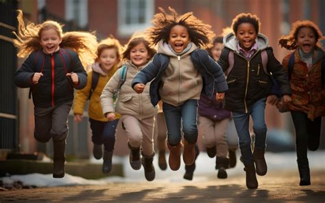 Elementary school child excited for first day of class funny back to ...