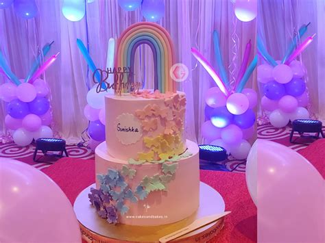 Rainbow Cakes in Kolkata - Rainbow theme cakes from Cakes and Bakes