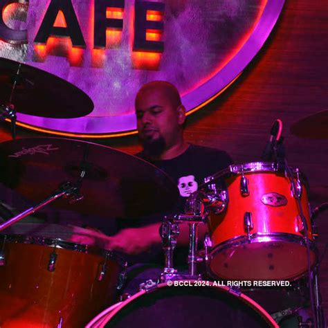 Bass guitarist Vickram Kiran during a live performance by alternative ...