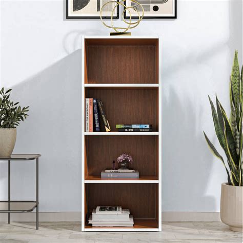 Buy Nilkamal Halo 4 Tier Storage Cabinet (Urban Walnut) Online