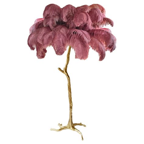 Feather Table Lamp, White For Sale at 1stDibs | feather table lamps ...